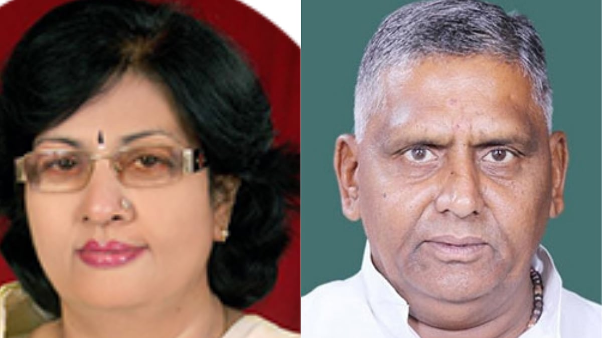 BJP MLA Pratibha Shukla and BJP MP Devendra Singh