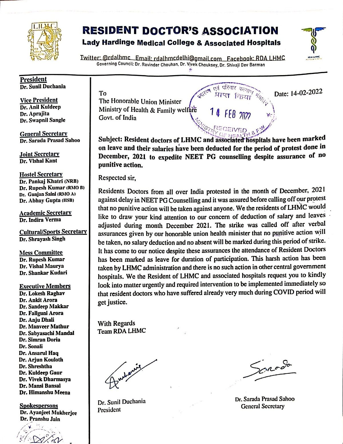 Doctors denied salary for strike period, write to Mandaviya