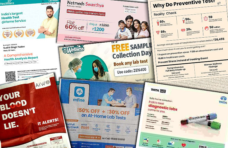 Ads being run by online health service aggregators in newspapers