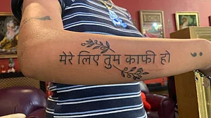 Ayushmann Khurrana's fan gets lyrics of his song tattooed on her arm as token of love