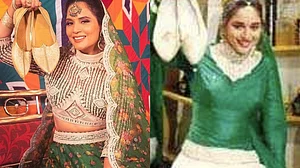 Richa Chadha recreates Madhuri Dixit's iconic look from 'Hum Aapke Hain Koun'