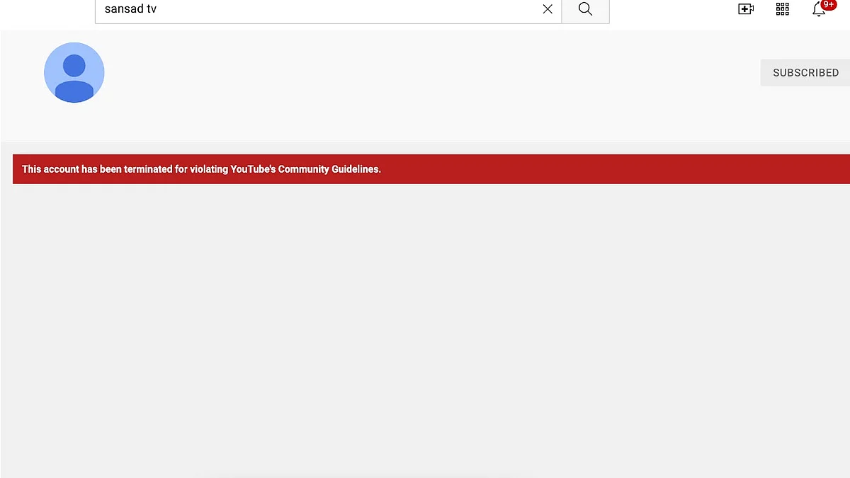 Screengrab of the channel