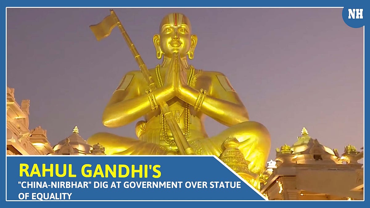 Rahul Gandhi's "China-Nirbhar" dig at government over Statue of Equality