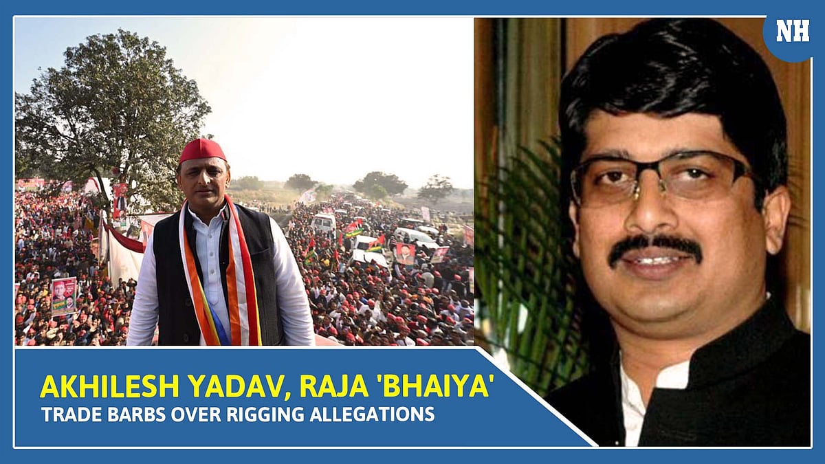 UP Polls: Akhilesh Yadav, Raja 'Bhaiya' trade barbs over rigging allegations