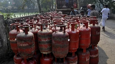 BRS protests over LPG price hike continue for second day