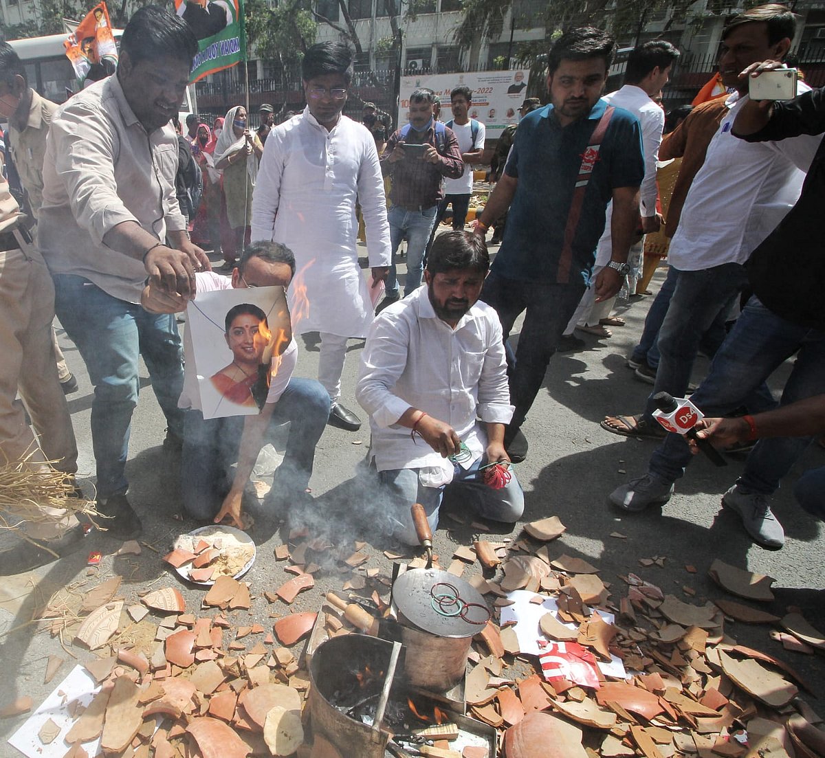 Youth Congress protests against fuel price hike