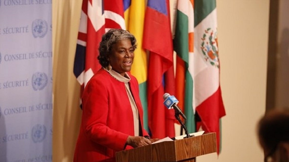 Linda Thomas-Greenfield, the U.S. ambassador to the United Nations