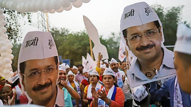 Representative image of an AAP rally with Arvind Kejriwal banners (NH File Photo)