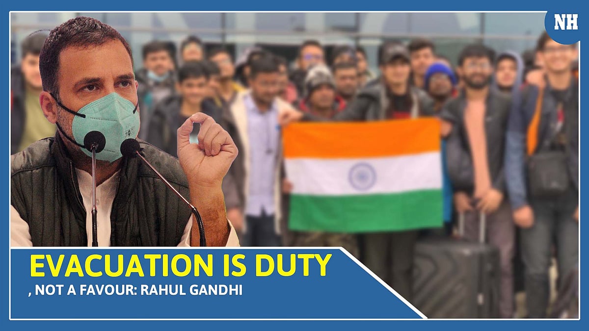 Evacuation is duty, not a favour, says Rahul Gandhi on govt taking credit for Operation Ganga