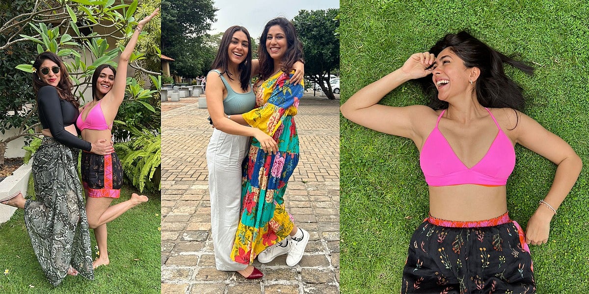 Mrunal Thakur takes a much-deserved break in between shoot for her next with Dulquer Salman