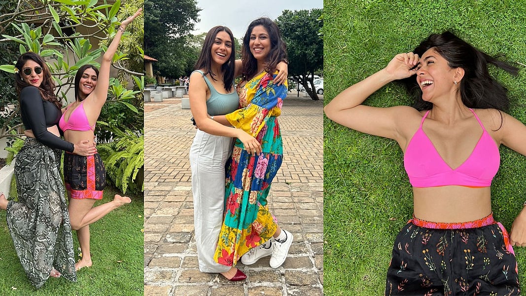 Mrunal Thakur takes a much-deserved break in between shoot for her next with Dulquer Salman