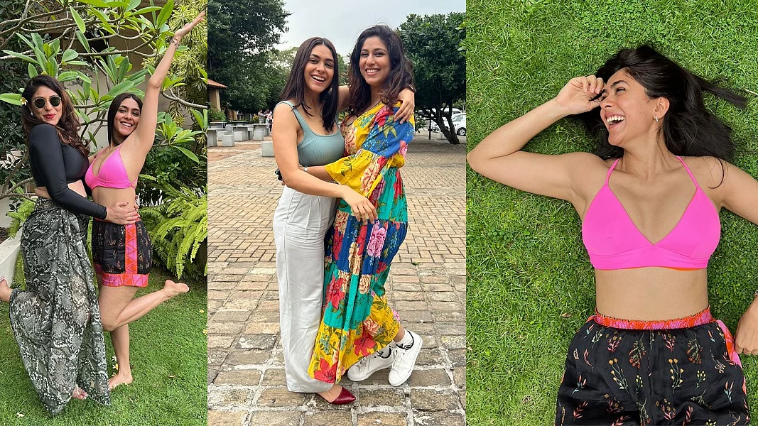 Mrunal Thakur takes a much-deserved break in between shoot for her next with Dulquer Salman
