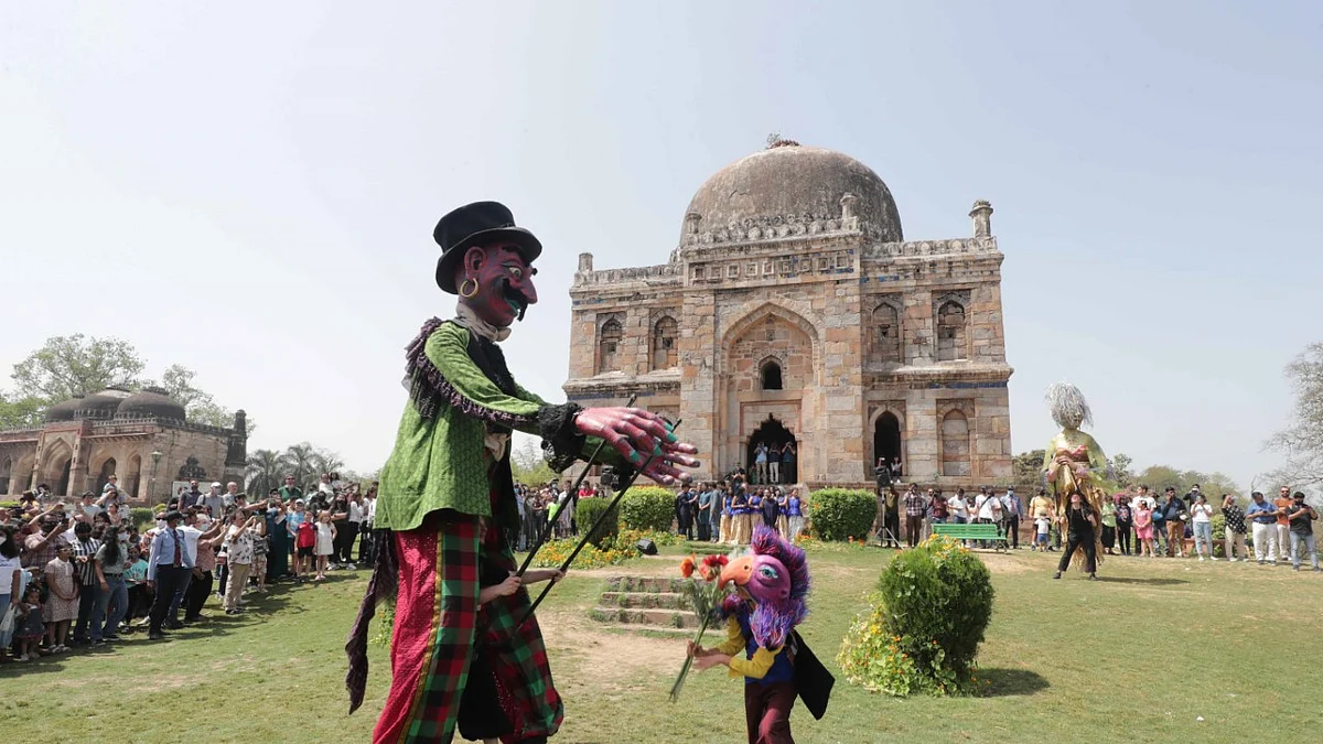 Bonjour India 2022: Street show titled ‘A Twist of Fate’ showcases giant puppets in Lodhi Garden