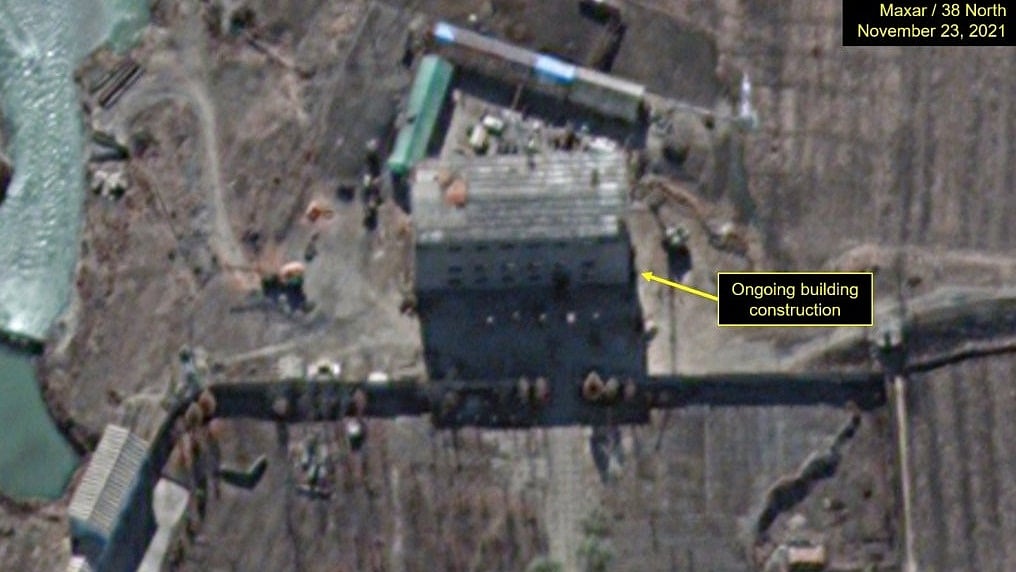 Satellite image showing North Korea's Yongbyon nuclear complex
