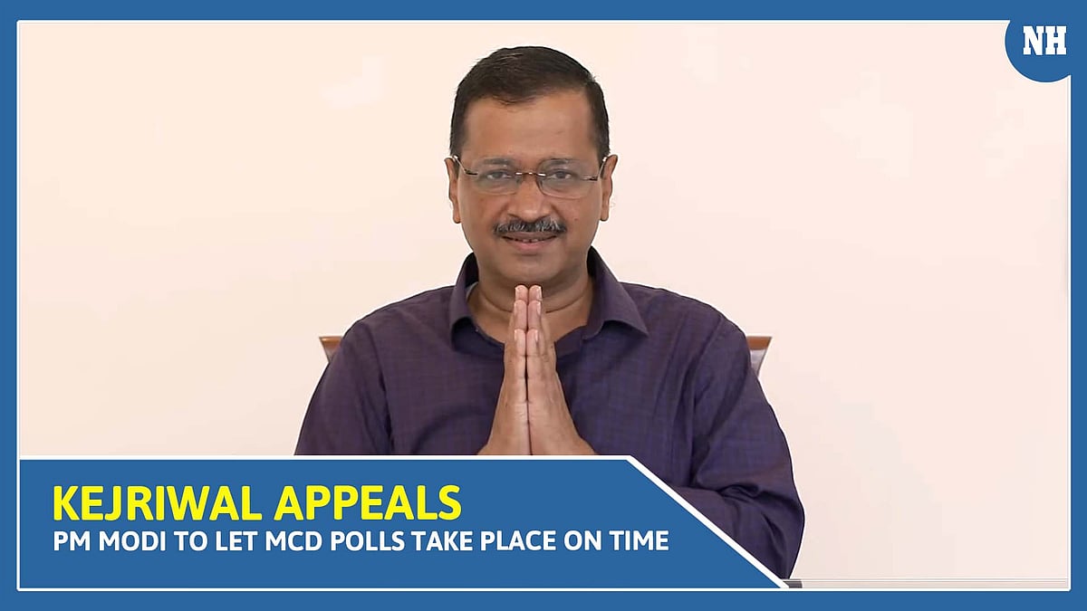 With folded hands, Kejriwal appeals PM Modi to let MCD polls take place on time 
