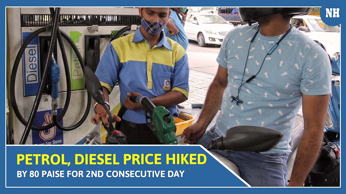 Petrol, diesel prices rise by 80 paise per litre for 2nd day in row 