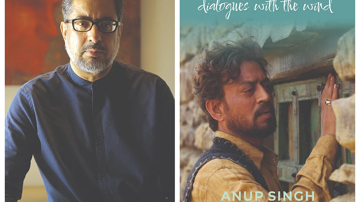 Anup Singh; (right) The book cover