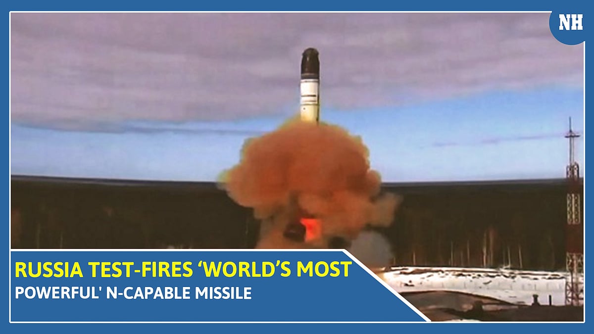 Russia Tests New Missile, Putin Says "Can Hit Any Target On Earth"