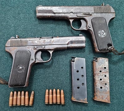 10 pistols recovered in J&K's Kupwara