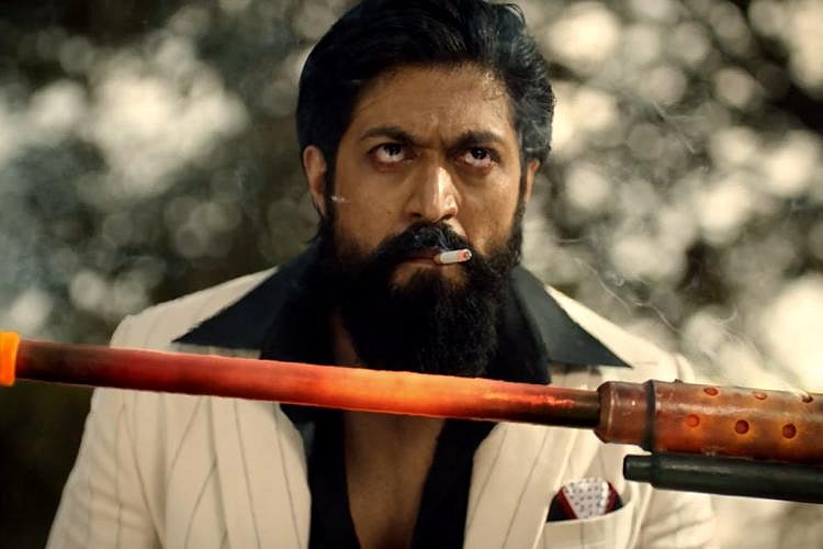 KGF 2: 100 feet long cut out of 'Rocky Bhai' creates sensation