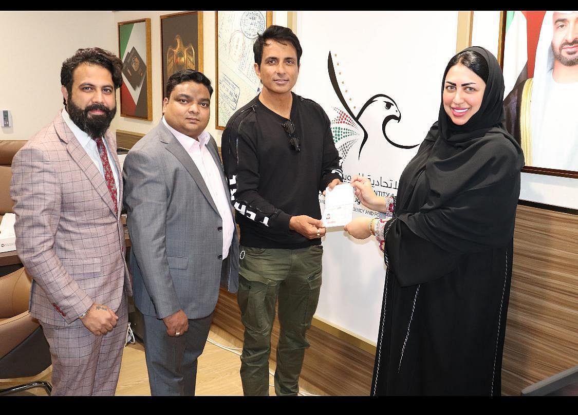 Sonu Sood honoured with UAE golden visa