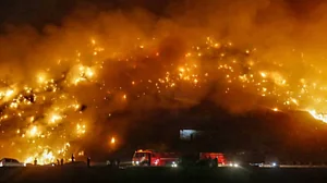 Delhi: Efforts to tame Bhalswa landfill fire continue for third day