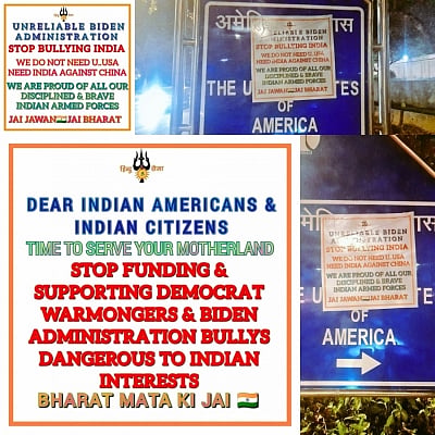 Hindu Sena pastes poster outside US Embassy in Delhi, FIR lodged