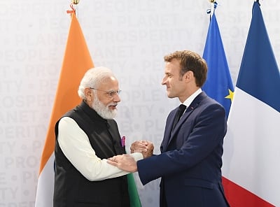 Modi meets Macron, discusses situation in Ukraine & Afghanistan