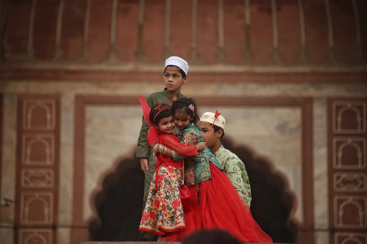 In Pictures: Different shades of Eid celebrations at Jama Masjid, Delhi