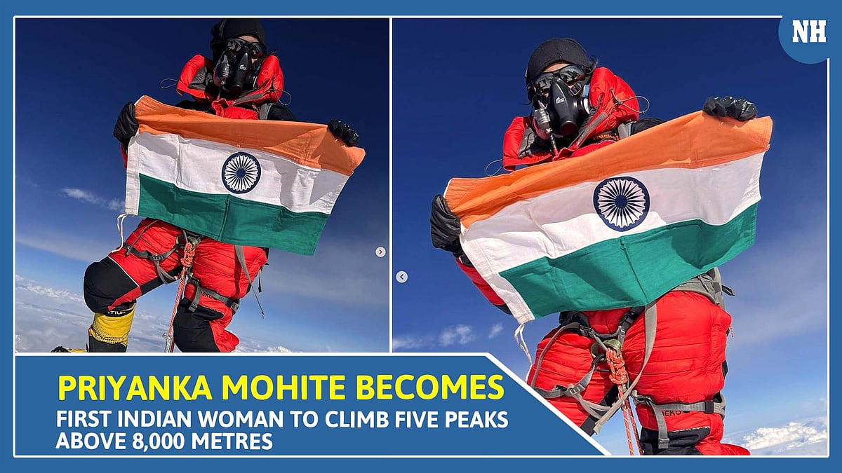 Priyanka Mohite becomes first Indian woman to climb five peaks above 8,000 metres