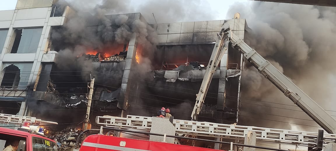 Mundka fire: Delhi CM announces compensation, orders probe; LG "pained" by tragedy