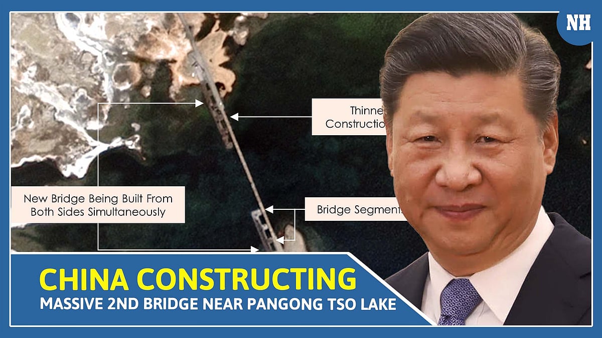 China constructing massive 2nd bridge near Pangong Tso Lake