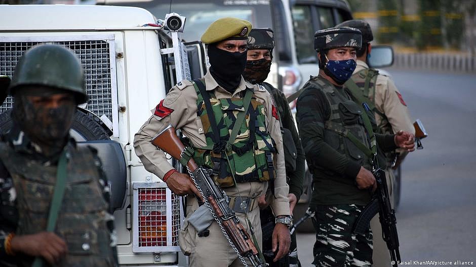 Security forces in Kashmir
