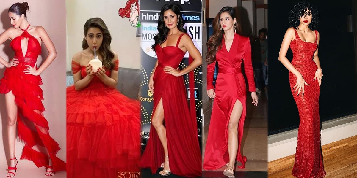 From Ananya to Disha, and Sobhita, these actresses have painted the town in red!