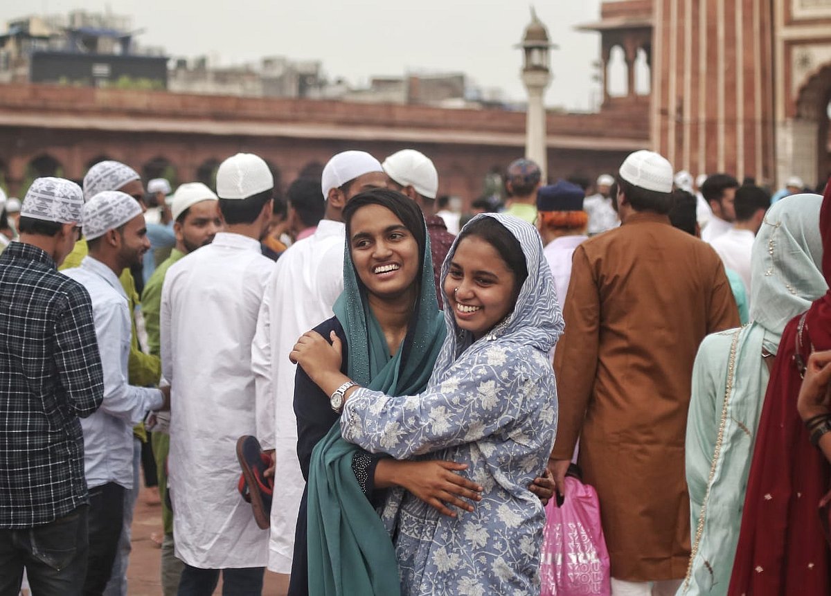 Eid celebration at Jama Masjid, Delhi