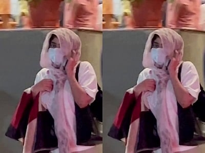 Pics of Sai Pallavi watching movie in disguise go viral