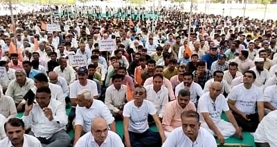 Thousands protest in Gujarat's Palanpur for water reservoirs