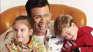 Karan Johar with his kids