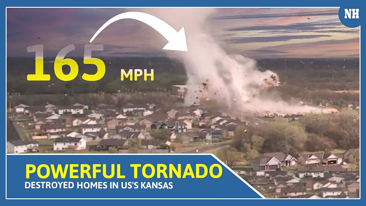 Tornado generated 165 mph winds as it destroyed homes in US's Kansas