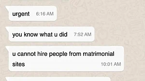B'luru fintech Co-founder offers job to matrimonial match, chat with father goes viral