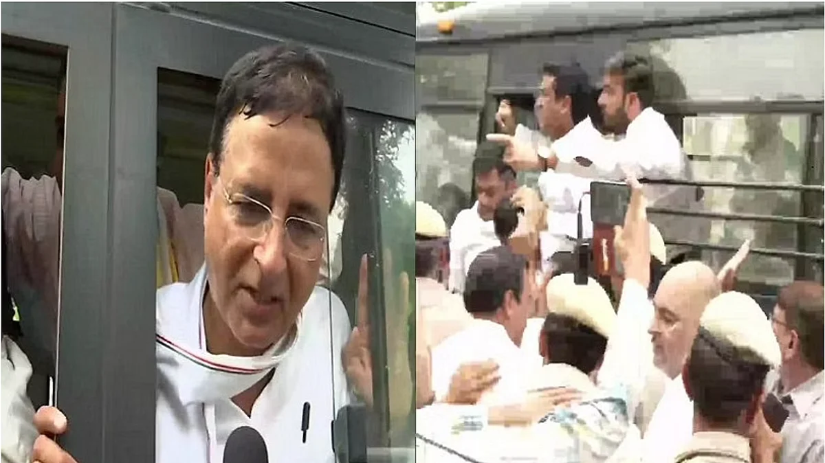 Chhattisgarh CM Bhupesh Baghel, Surjewala & others detained as they protest over ED probe against Rahul Gandhi