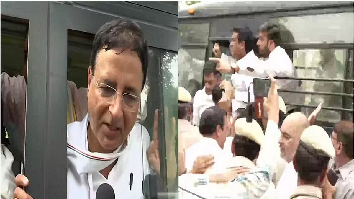 Chhattisgarh CM Bhupesh Baghel, Surjewala & others detained as they protest over ED probe against Rahul Gandhi