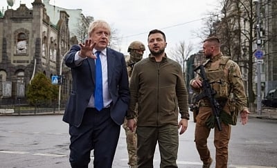Zelensky, Johnson meet on defence, security issues