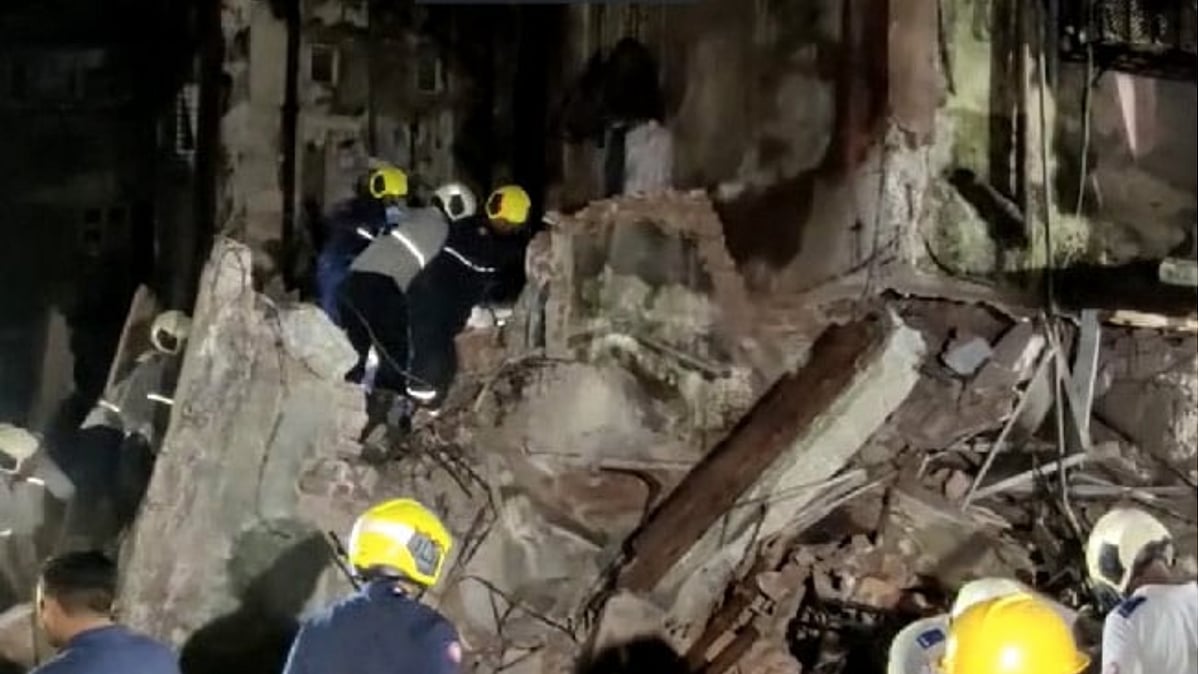 2 killed, 12 injured after residential building collapses in Mumbai