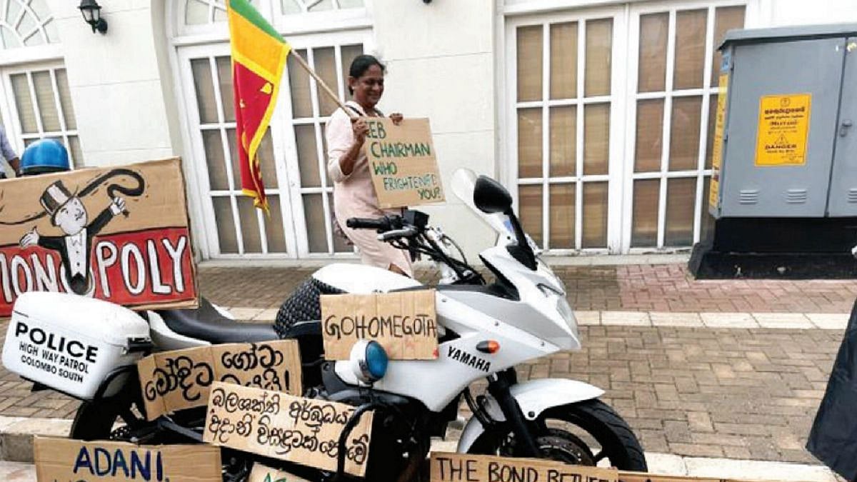 Sri Lankans continue protesting against Adani being favoured by PM Modi and Rajapakse