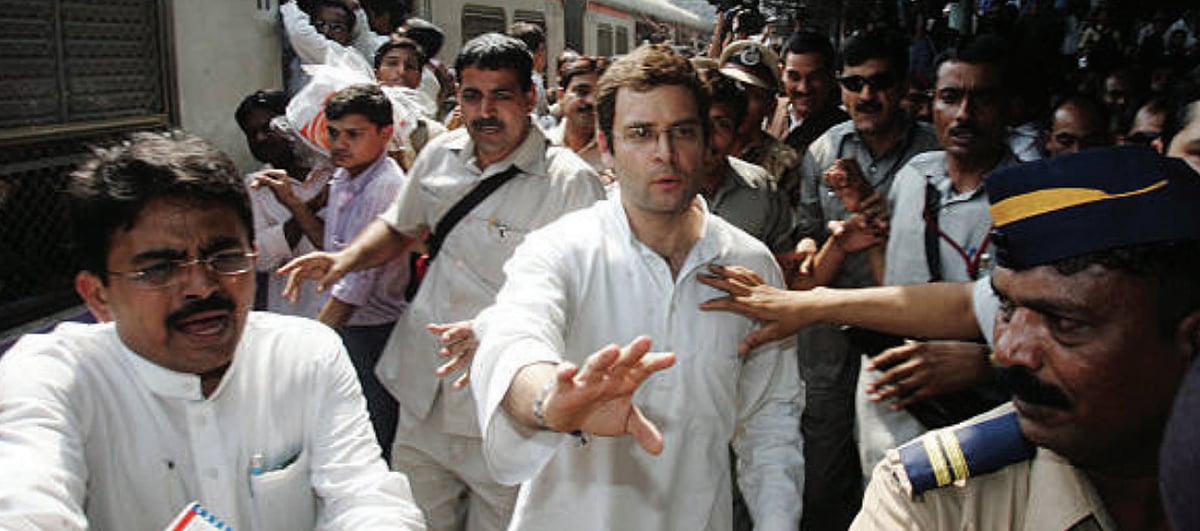 Rahul Gandhi does not move with photographers, the latter follow him!