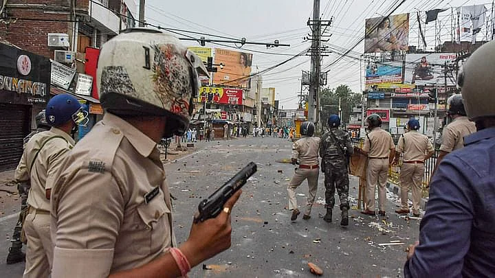 Police action against Muslim protesters in Ranchi on June 10 (Representative Photo)