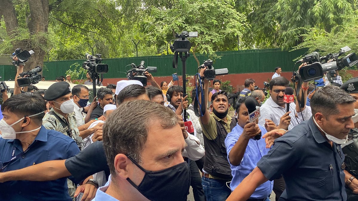 Rahul Gandhi appears before Enforcement Directorate