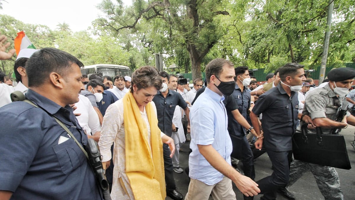 NH Photo- Rahul Gandhi on his way to the ED office in Delhi