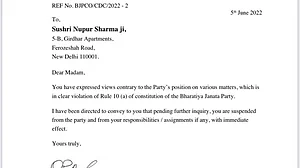 LIVE News Updates: BJP suspends Nupur Sharma, Naveen Kumar from primary membership